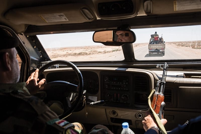 The flat terrain of Anbar provided Isis with an ideal battlefield for off-road fighting. Now the Hashd play them at their own game with their fleets of 4x4s