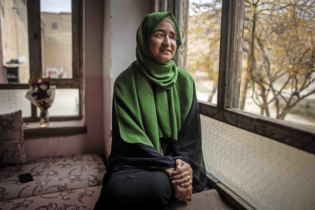 Fatima Amiri lost her left eye in a suicide bombing at a private school in September 2022 that claimed more than 50 lives
